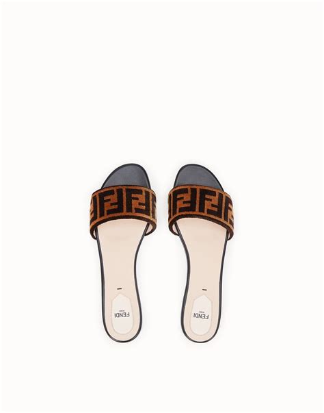 fendi flat slides|fendi clearance outlet.